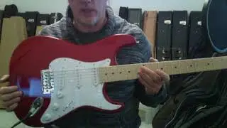 Sawtooth Candy Apple Strat Electric Guitar