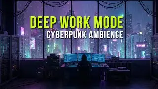 Rainy Night City Ambience 🌧️ | Cyberpunk Music for Coding & Deep Focus [No Lyrics]