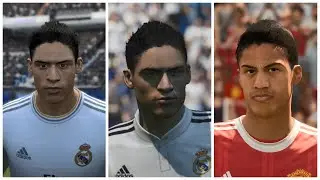 Raphael Varane Face Evolution FIFA 14 to FIFA 22