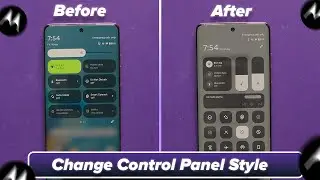 How to Change the Control Centre Appearance on Motorola Mobile?