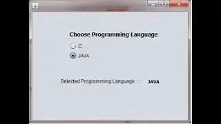 JRadioButton Example in JAVA Swing Netbeans IDE Demo.