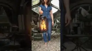 Upgraded Flickering Flame Solar Lantern Outdoor Waterproof Light
