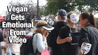 Vegan Becomes Emotional At Footage | Edmonton Vegan Outreach