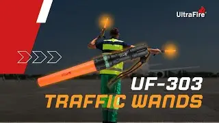UltraFire UF-303 Traffic Wand Flashlight - Bright Visibility