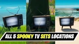 Destroy Spooky TV Sets (5) All Locations - Fortnite Foreshadowing Quests