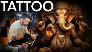 REALISTIC STATUE TATTOO (TUTORIAL/GANESH)