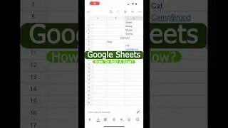 How to Add a Row in Google Sheets Mobile?