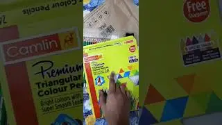 camlin triangular colour pencil review✍❤ #shorts #artist sapna #camlincolour pencil