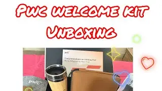Unboxing my first job welcome kit #pwc #big4 