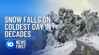 Snow Falls Across NSW On Coldest Day Since 1984 | 10 News First