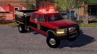Ford F350 Fire Truck - Farming Simulator 2019 [FS 19 LS 19 Car Mod]
