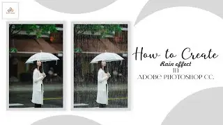 How to create rain effect in Adobe Photoshop CC.