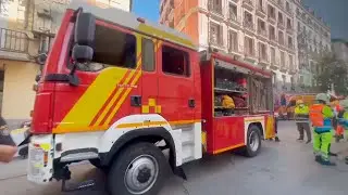 DERRUMBE de un edificio en el centro MADRID:  
