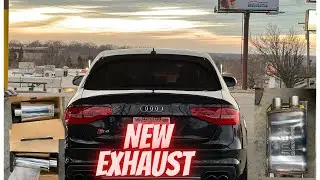 NEW EXHAUST INSTALLED ON MY B8.5 AUDI S4 |(CAP TESTPIPES, MAGAFLOW❌, VIBRANT RES) ‼️