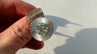 #eBay #cufflinks #cuff #vintage Vintage CUFFLINKS Stainless Steel Clear Faceted Topaz Glass