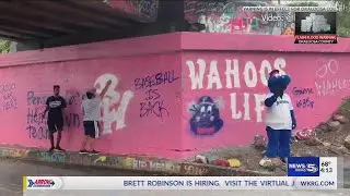 VIDEO: Graffiti Bridge is ready for baseball in Pensacola, the Blue Wahoo's are back