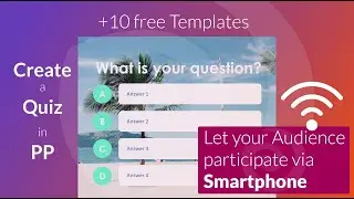 How to make an interactive Quiz in PowerPoint (using SlideLizard) | Tutorial 2025