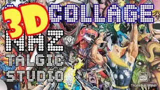 3D COLLAGE making a Comic book Collage 