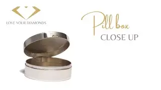Love Your Diamonds simple pill box made from genuine 925 sterling silver