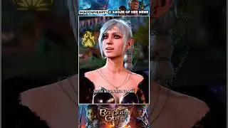 Shadowheart is aware of her meme | Baldur's Gate 3