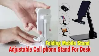 Folding Mobile Stand Phone Stand For online Classes Flexible Mobile Stand Mobile Table Stand