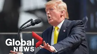 Trump struggles a bit with his pronunciation during speech at cricket stadium in India