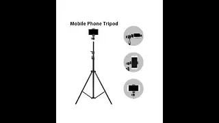 SUBTON 7 Ft Tripod Camera Stand With 360 Horizontal & Vertical Rotation Ball Head and Mobile Holder