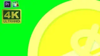 Glitch Gold Coin Animation - Green Screen Effects Free 4K Download