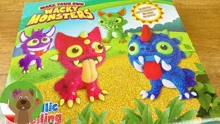Zielony potworek z masy piankowej | test zestawu z Foam Clay i Silk Clay