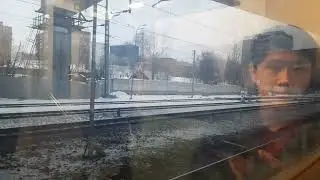 Поездка на электропоезде ЭП2Д-0038 по маршруту 