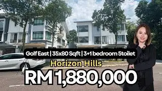 【JB property新山房地产】Golf East @ Horizon Hills｜2.5层 Semi-D｜35x80｜无遮挡景观｜永久地契｜RM1.88mil