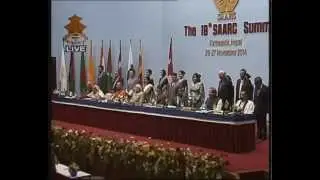Concluding Session of the 18th SAARC Summit, Nepal