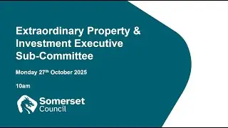 Extraordinary Meeting of the Property & Investment Executive Sub Committee - 27th October 2025