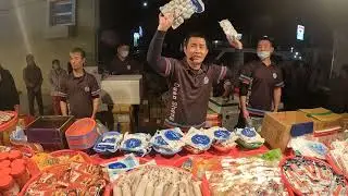 09  海中的鑽石海灣貝柱，鮮甜好吃~炒完保證會有一絲一絲的樣子~ #嘉義趙又廷 #全晟海產 #週二社頭夜市 #海鮮拍賣 #海鮮叫賣