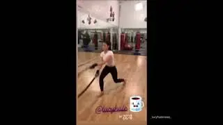 lucy hale working out