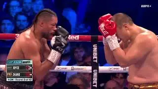 ZHILEI ZHANG POWER IS TOO MUCH FOR JOE JOYCE AS FIGHT IS STOPPED (FIGHT HIGHLIGHTS) / JOYCE v ZHANG