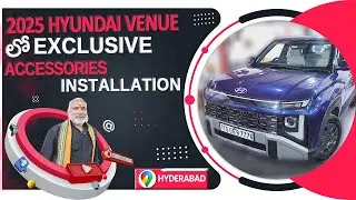 Brand new 2025 Hyundai Venue | Exclusive accessories installation | Car Tracks Hyderabad