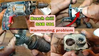 Bosch GSB 501 drill needle bearing and Change-Over Switch change | how to repair drill machine#drill