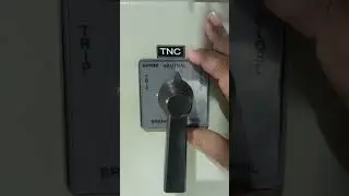TNC BREAKER CONTROL SWITCH #shorts #tnc #trip #close #shunt #kaycee #switch #short #trending #trend
