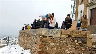 Nieva en Granada el Día de Reyes
