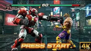 Игровой процесс аркадного автомата Tekken6 Jack в разрешении 4K