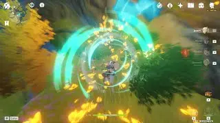 Jeans elemental skill (Gale Blade)