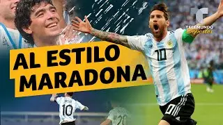 Copa Am&eacute;rica: Messi festej&oacute; a lo Maradona y emocion&oacute; al mundo | Telemundo Deportes