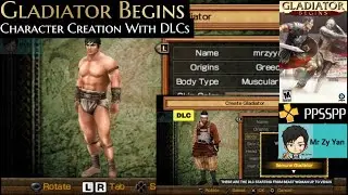 Gladiator Begins PSP | Character Creation With DLCs | Gameplay Part 1