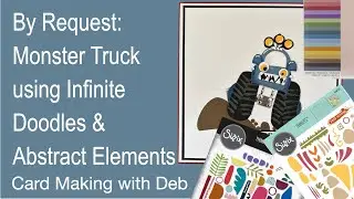 Sizzix Infinite Doodles & Abstract Elements: Создание монстра из геометрических фигур, изготовлен...