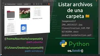Listar archivos de una carpeta | python - os.listdir