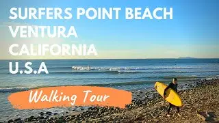 USA Walking Tours -Surfers Point Beach in Ventura, California-