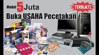 Hanya modal 5 juta bisa buka usaha percetakan di rumah