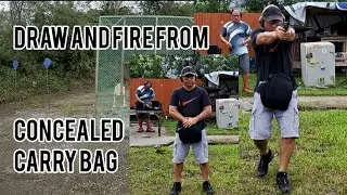 DRAW and FIRE from Concealed Carry bag in gun condition 2