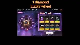 New event free fire lucky wheel all items 1 diamond only 🔥🔥 bts crystal in 1 diamond subscribers id